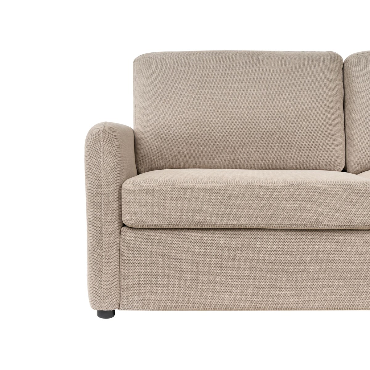 Sofa rozkładana BENNAS Beżowoszary Tkanina