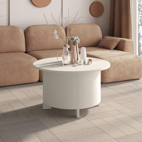 Ława okrągła SALVO AC 80x80 cappuccino