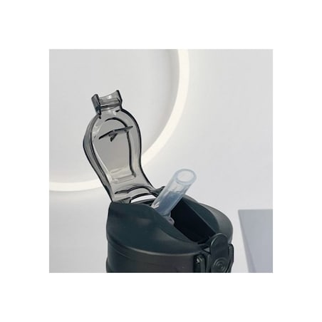 Butelka na wodę, sportowy bidon matowy 750ML czarny ECARLA SPORTS BD48