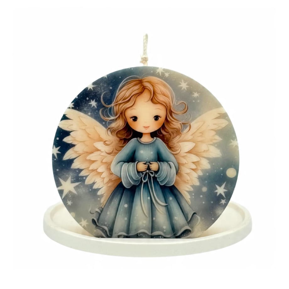 Prezent na Święta Aniołek Dekoracja Świąteczna Anioł Świeca Sojowa Ozdobna