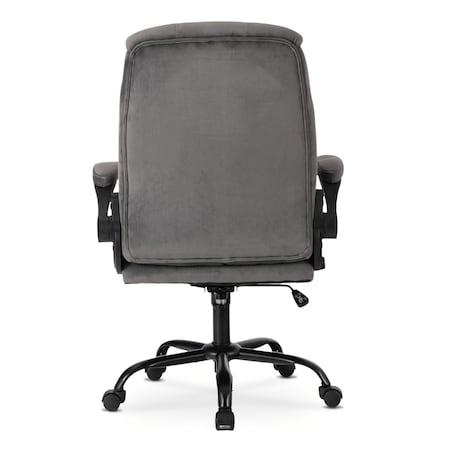 Fotel biurowy obrotowy ergonomiczny do biurka szary COMFORT