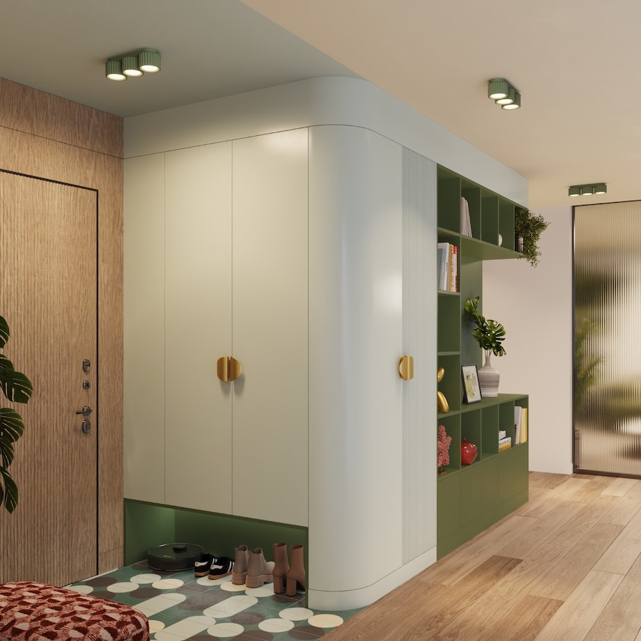 Plafon AURA 3 zielony oliwkowy Gx53