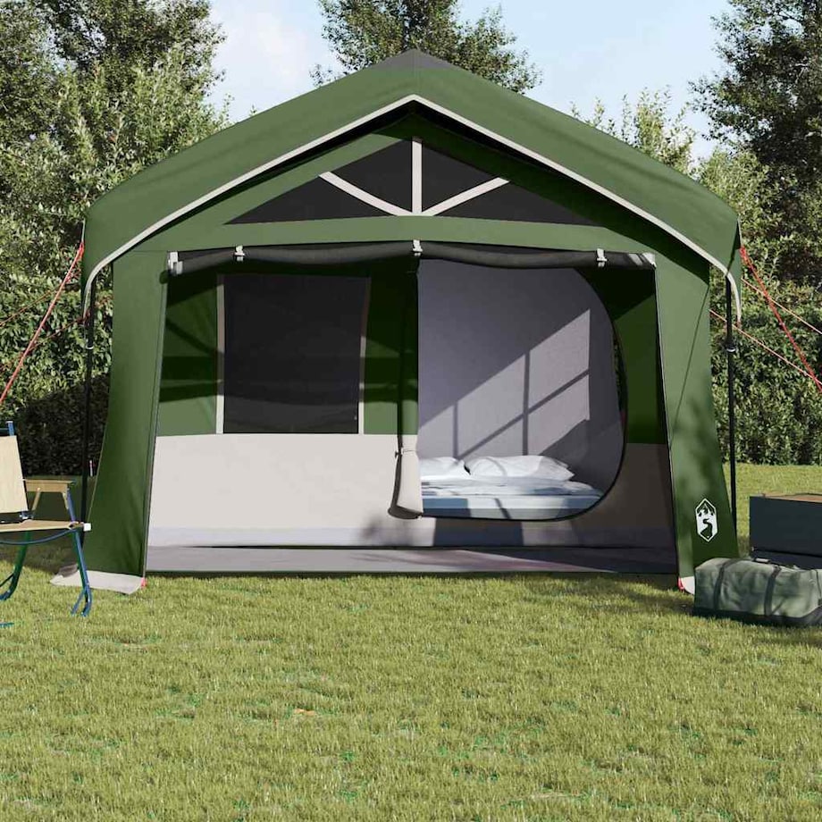 vidaXL Namioty z dachem Zielony 620 x 322 x 240 cm Poliester