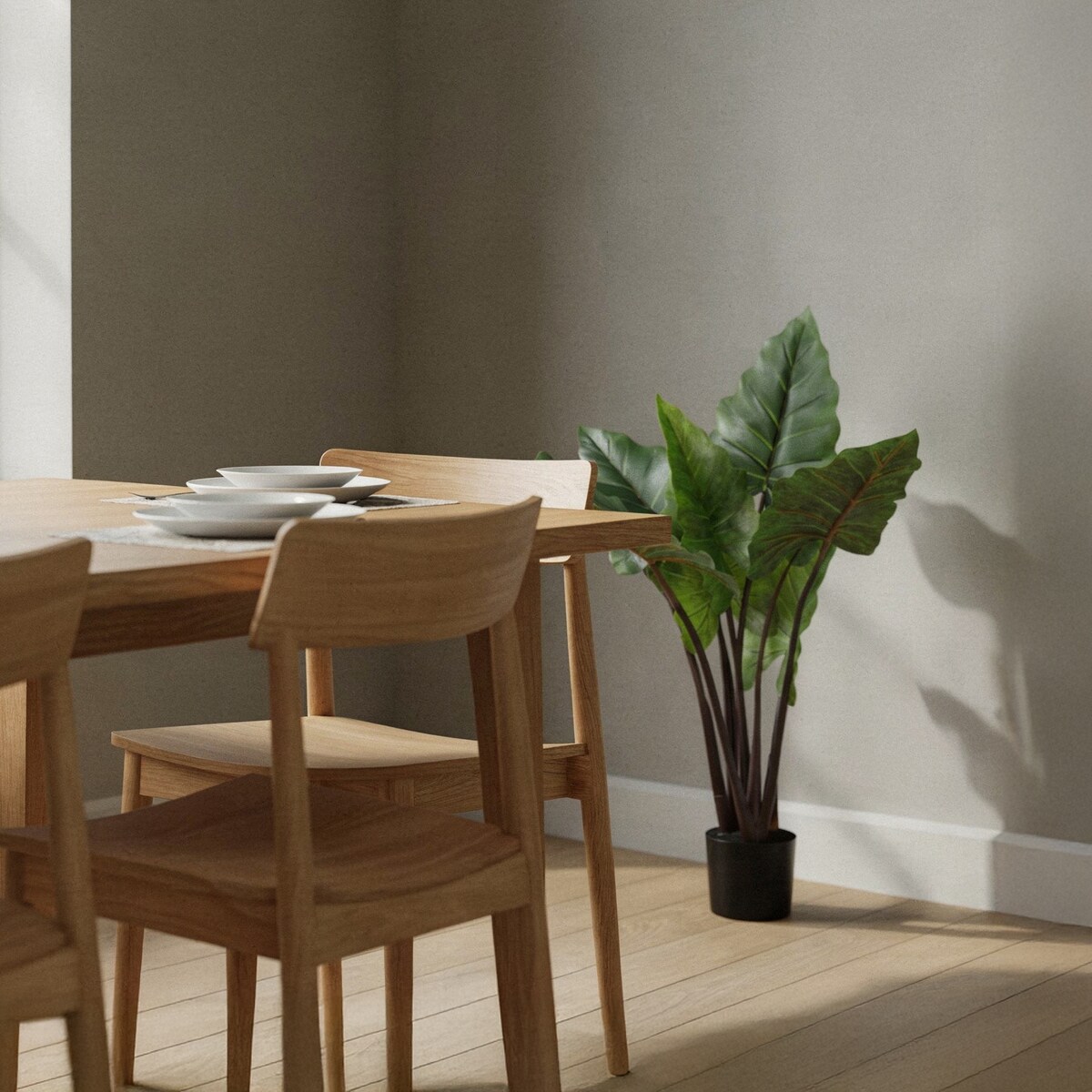 Kwiat Sztuczny Roślina Doniczkowa 100Cm Wysokości Zielona Jak Żywa Ozdoba