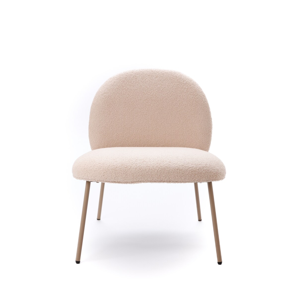 Krzesło VENTO Kremowe Beżowe Tapicerowane Nowoczesne Do Jadalni Salonu