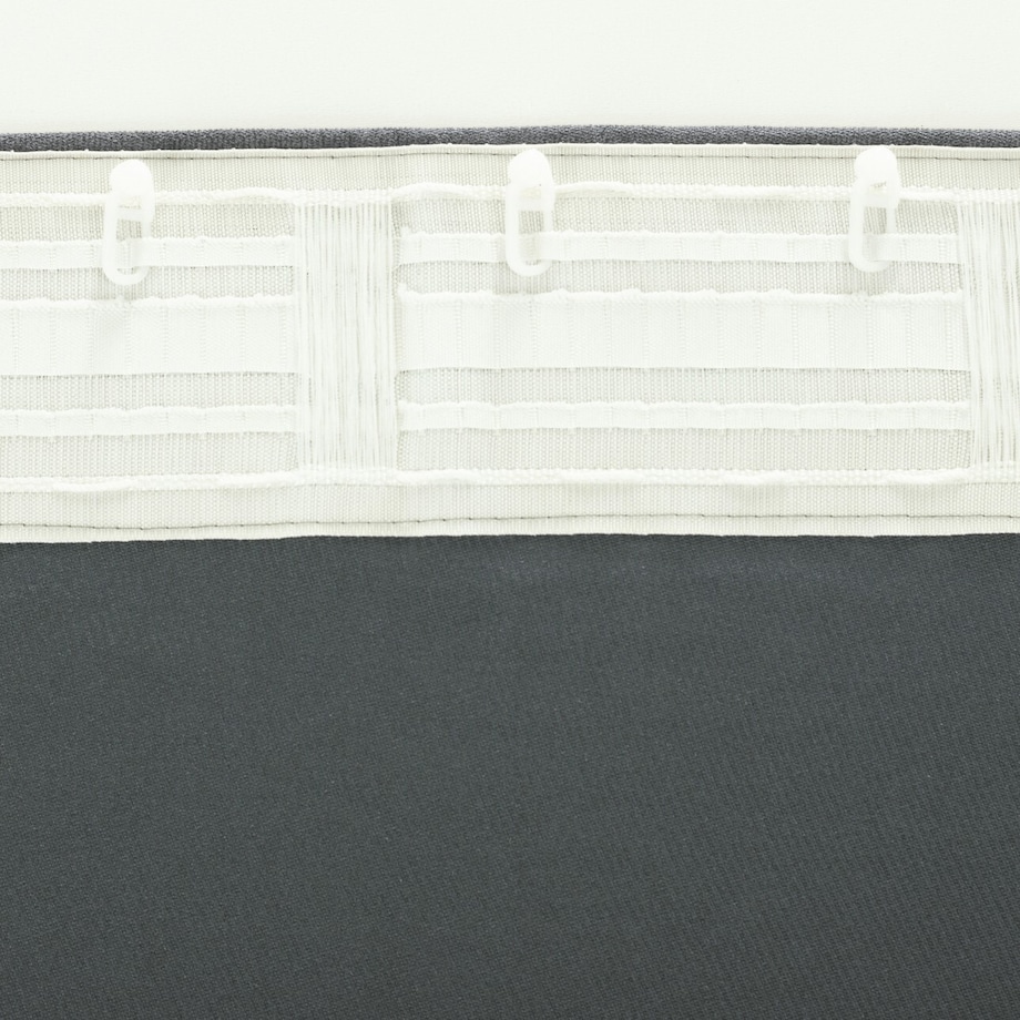 Zasłona BASIC na taśmie marszczącej 140x260cm szary szenil 1 szt. 140x260 szary