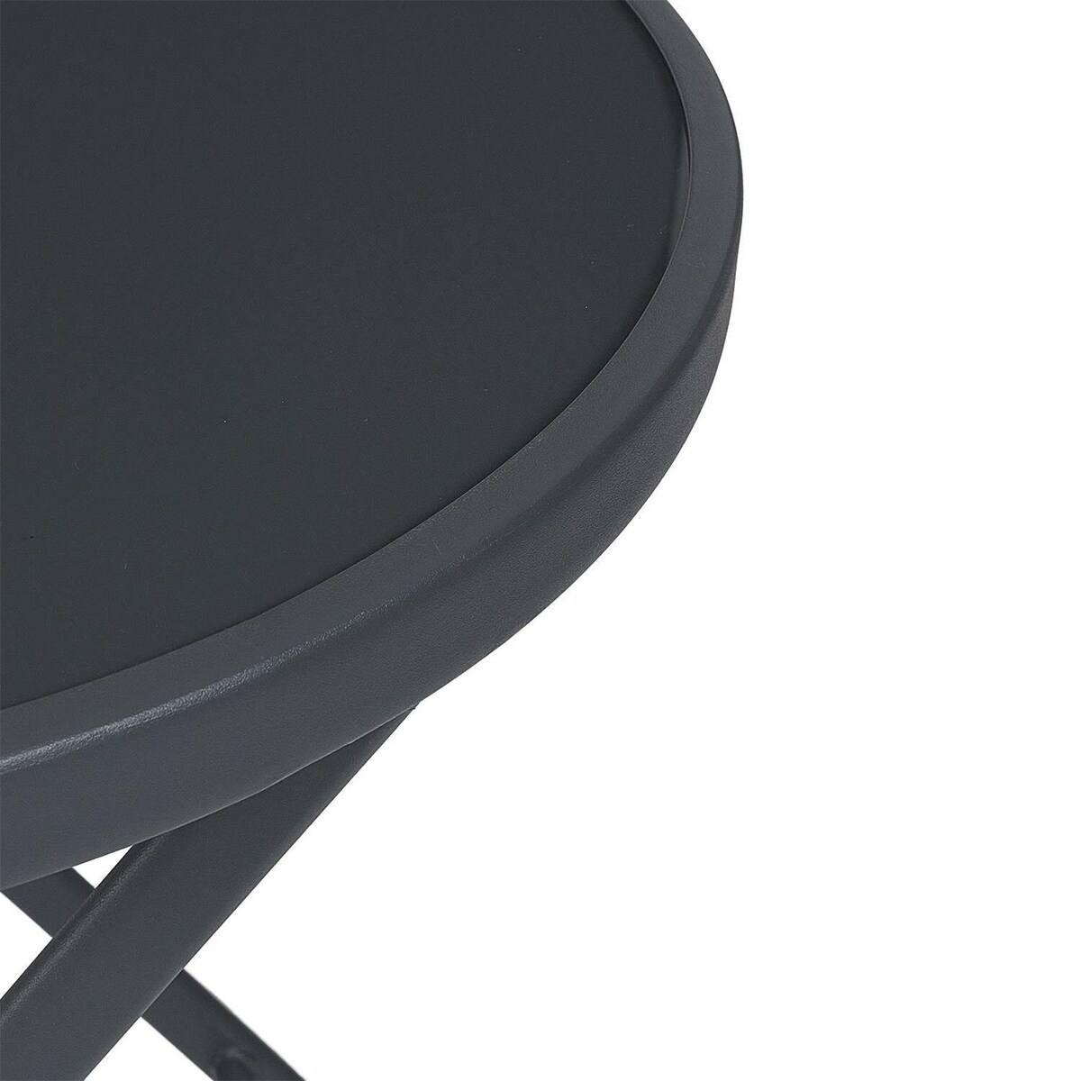 STÓŁ OGRODOWY Elba SKŁADANY szary 60cm średnicy