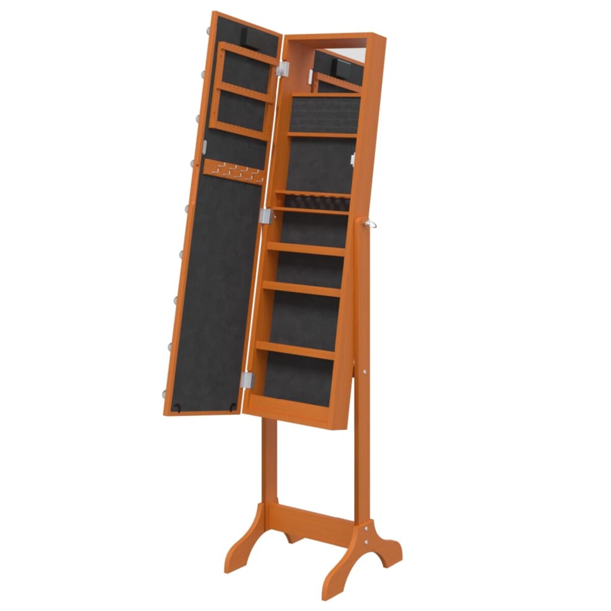 vidaXL Lustro stojące z LED, 34x37x146 cm