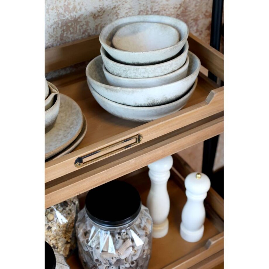 Regał - drabina z półkami, mocowanie do ściany 179,5x70x38 cm