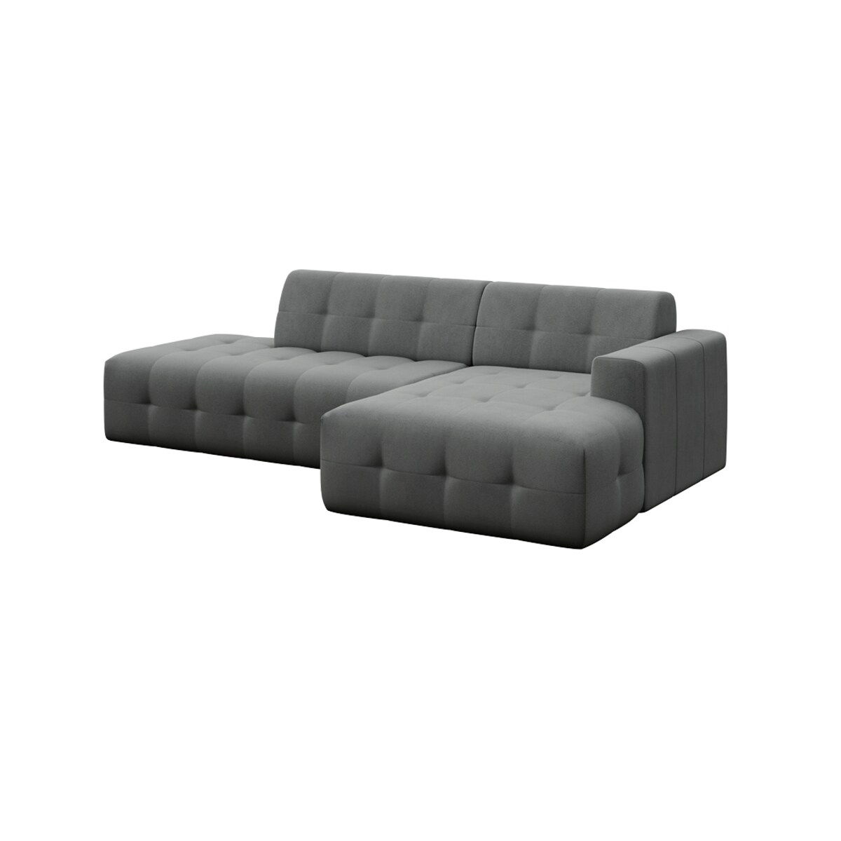 Sofa narożna prawa Tuil srebrnoszara