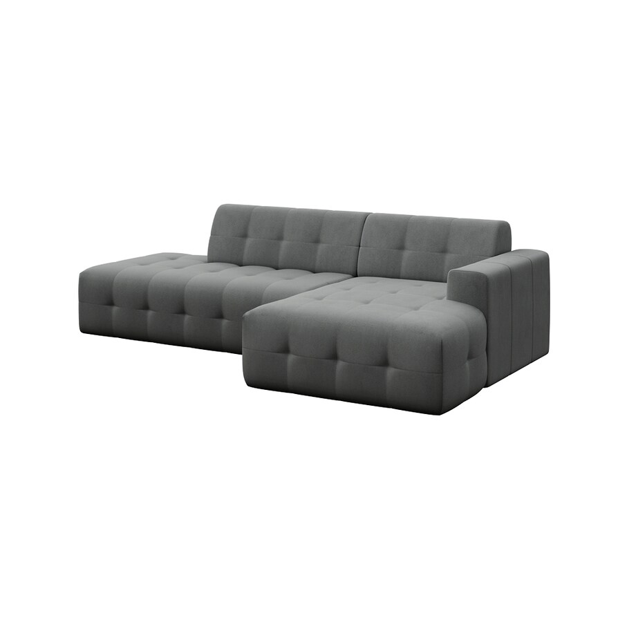 Sofa narożna prawa Tuil srebrnoszara