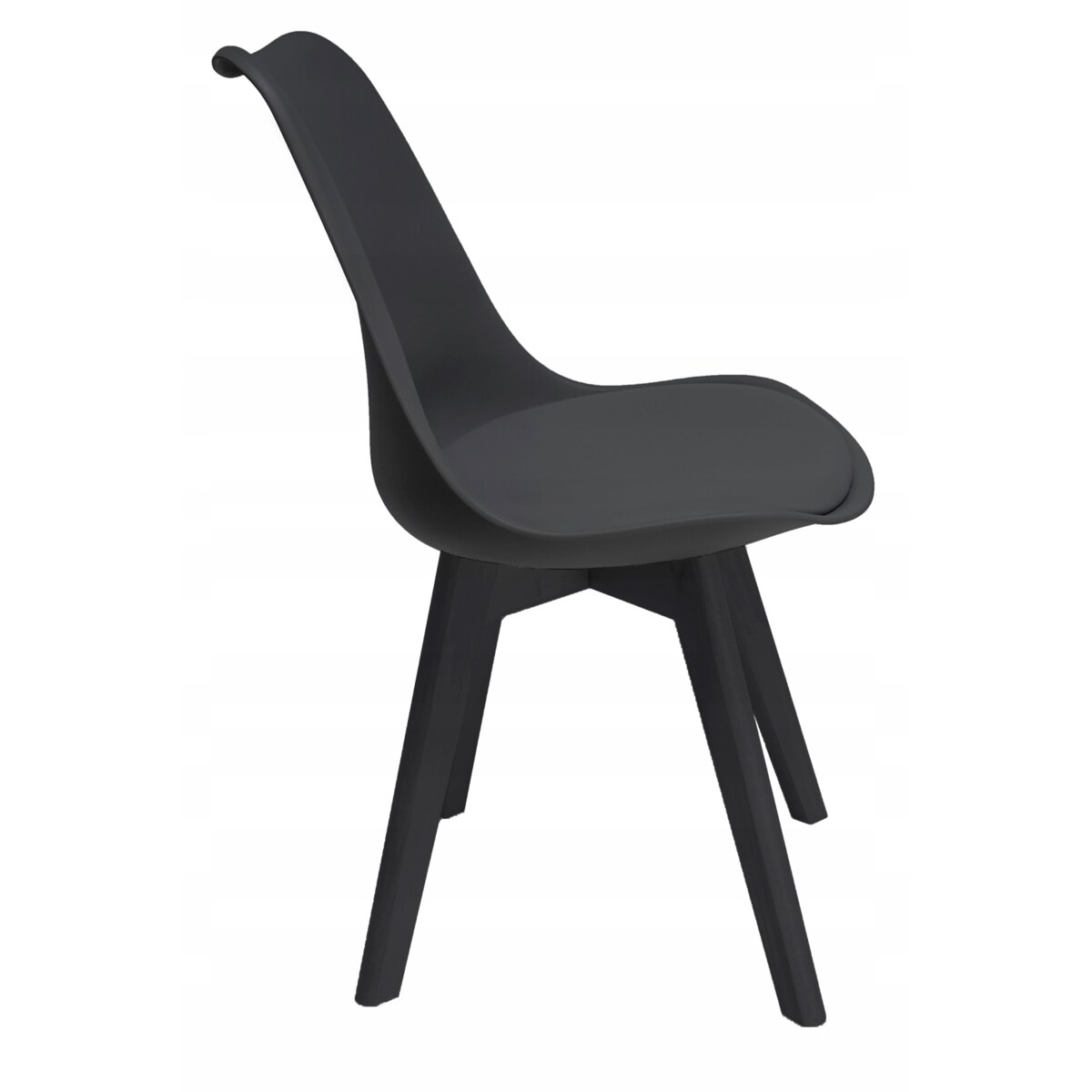 Krzesło kuchenne ekoskóra OSLO czarne