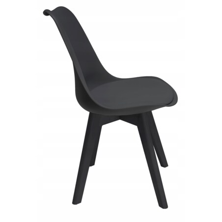 Krzesło kuchenne ekoskóra OSLO czarne