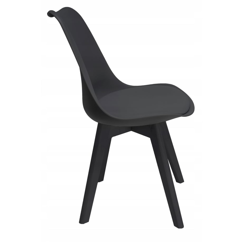 Krzesło kuchenne ekoskóra OSLO czarne