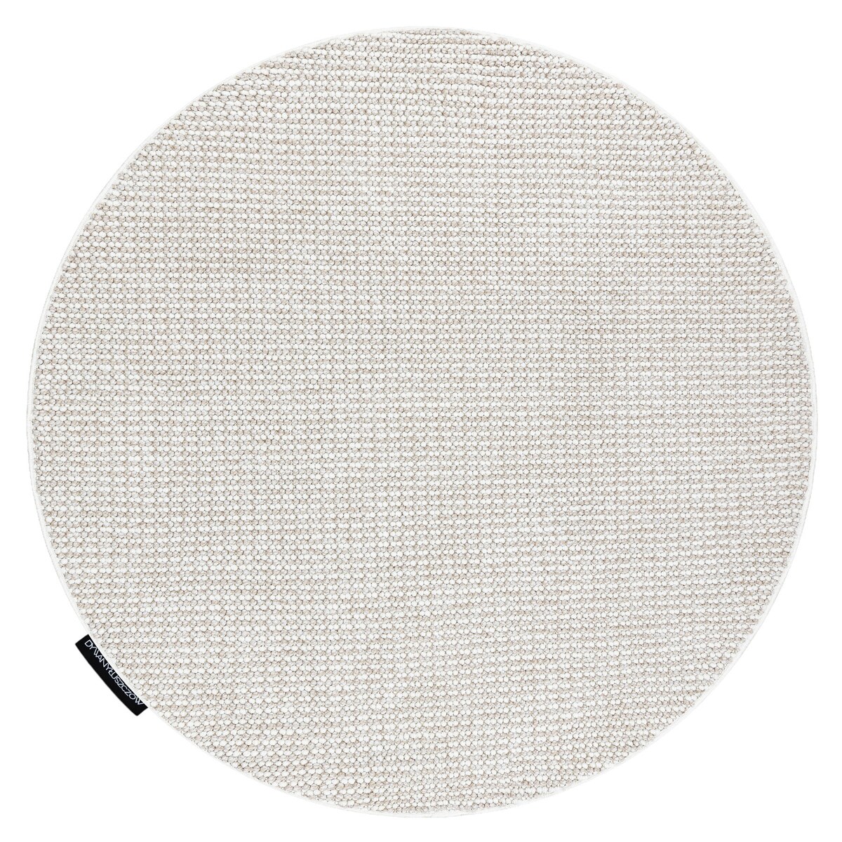 Dywan CASABLANCA LOOP koło biały / beż koło 150 cm