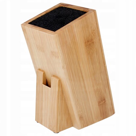 Uniwersalny stojak blok do noży KRISBERG brązowy skośny