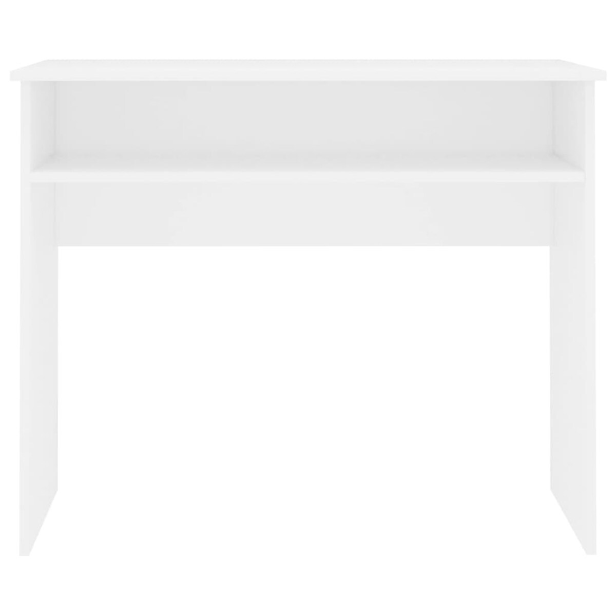 vidaXL Biurko, białe, 90x50x74 cm, materiał drewnopochodny