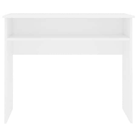 vidaXL Biurko, białe, 90x50x74 cm, materiał drewnopochodny