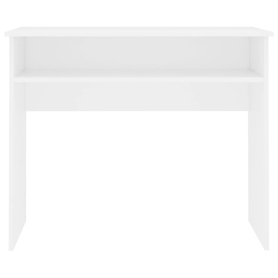 vidaXL Biurko, białe, 90x50x74 cm, materiał drewnopochodny