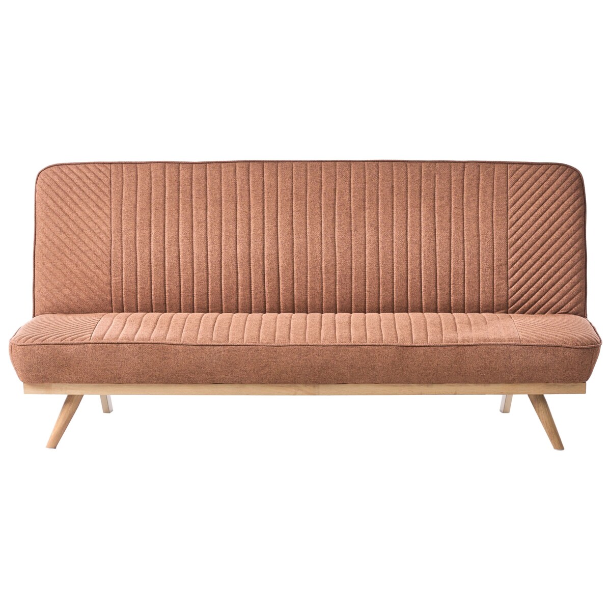 Sofa rozkładana dla 2 osób KALFAFEL Złoty brąz