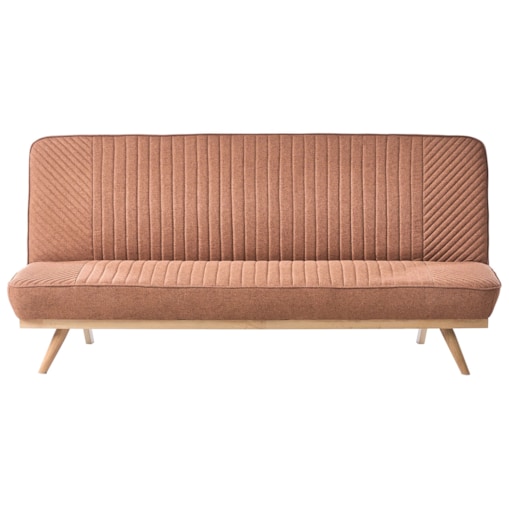 Sofa rozkładana dla 2 osób KALFAFEL Złoty brąz