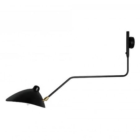 Kinkiet ścienny regulowany Raven MSE1501100204 Moosee klosz satynowy czarny