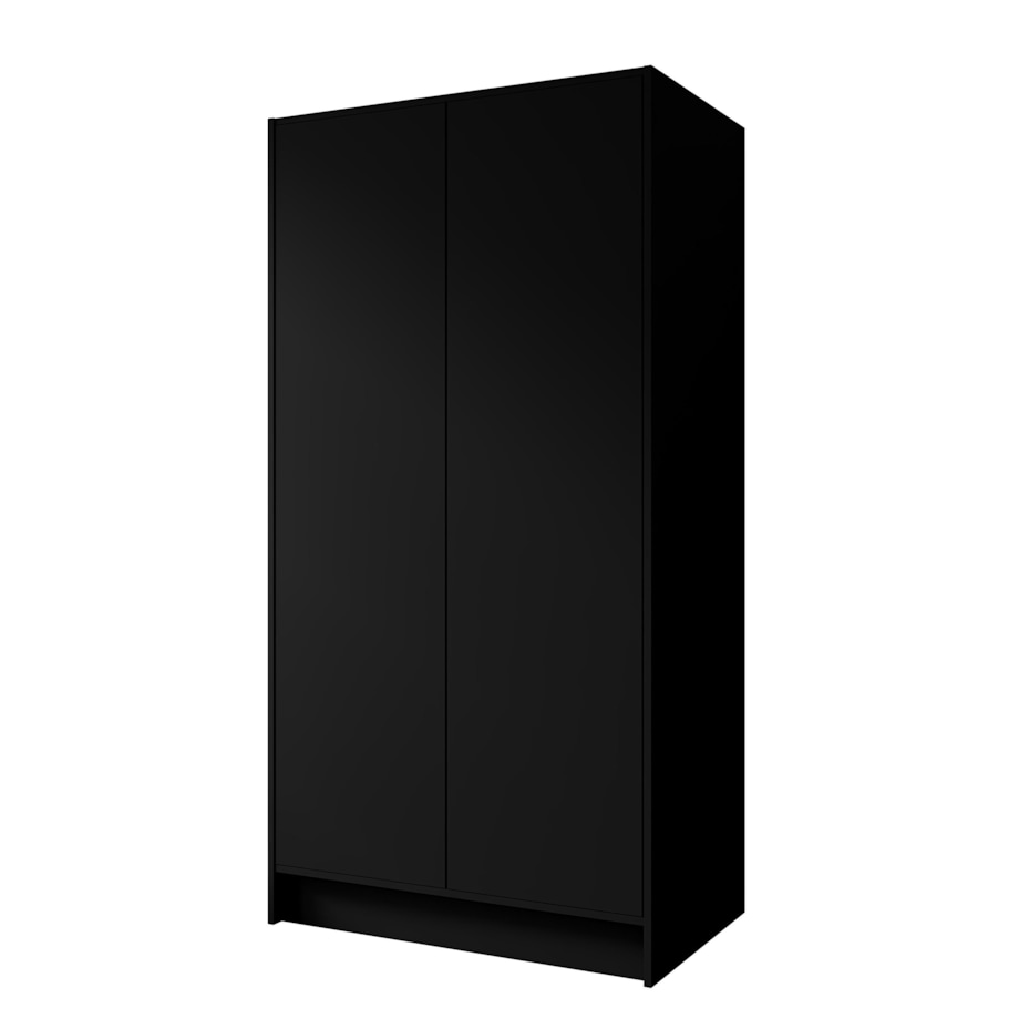 Szafa gładka 100 ALA bez lustra i bez uchwytów, czarna