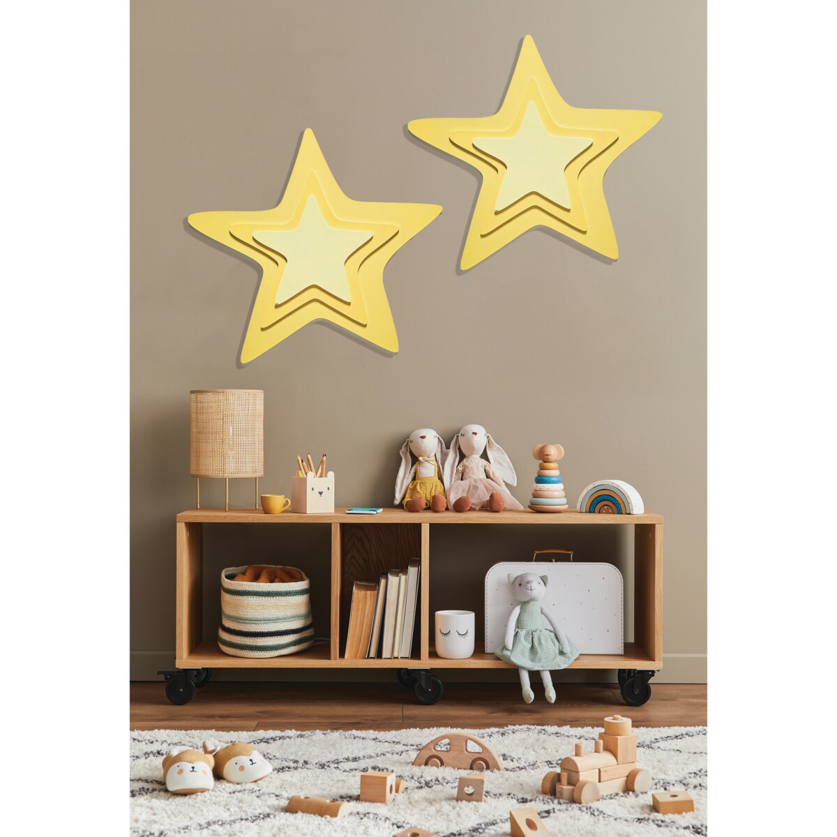 Dekoracja Ścienna Gwiazdka - Ozdoba do Pokoju Dziecięcego