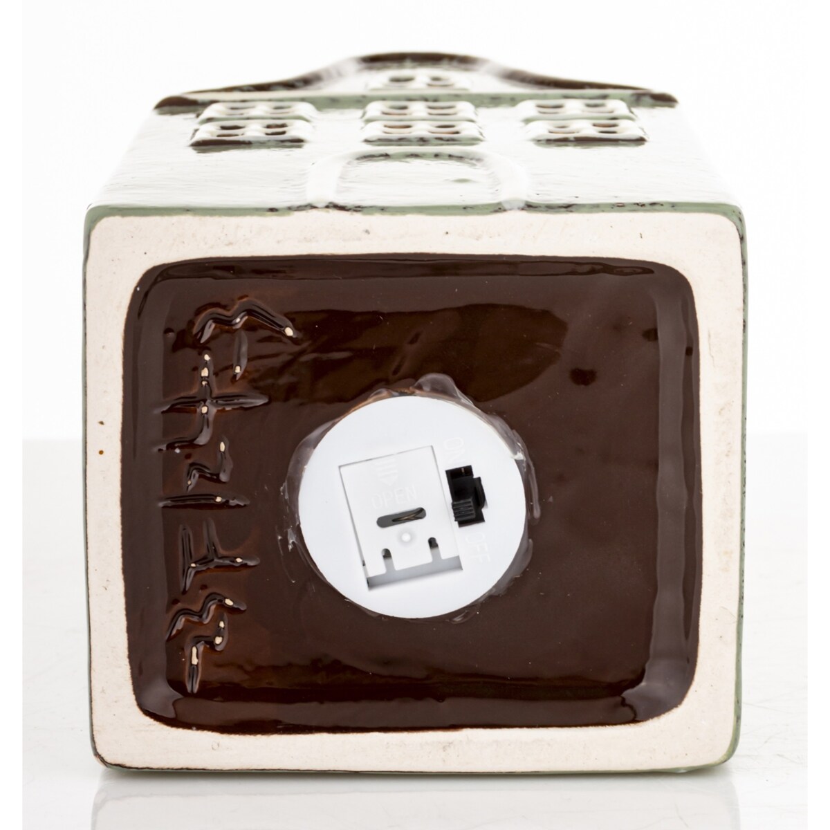 Domek kamienica LED 21x9,5x9 cm BALAY zielony