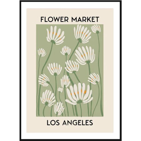 Poster Story, Plakat, Obraz - Flower Market Los Angeles, wymiary 21 x 30 cm