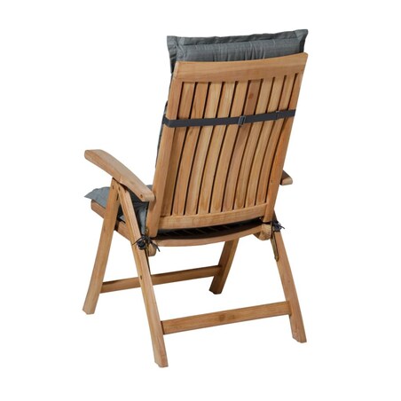 Madison Poduszka na krzesło z wysokim oparciem Basic, 123x50 cm, szara
