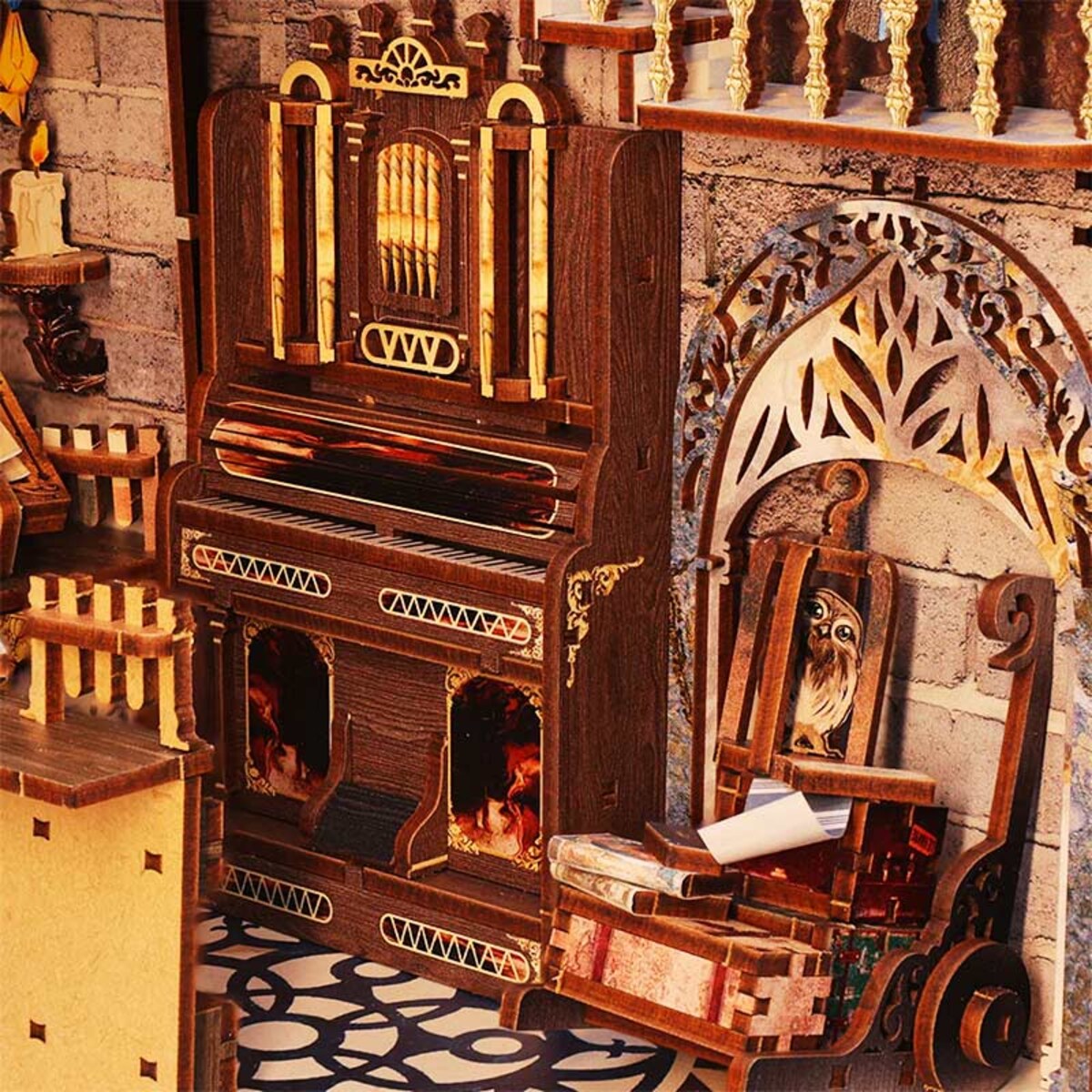 Miniaturowy domek Book Nook - Pracownia alchemika - CuteBee