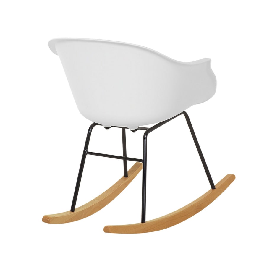 Krzesło bujane białe HARMONY