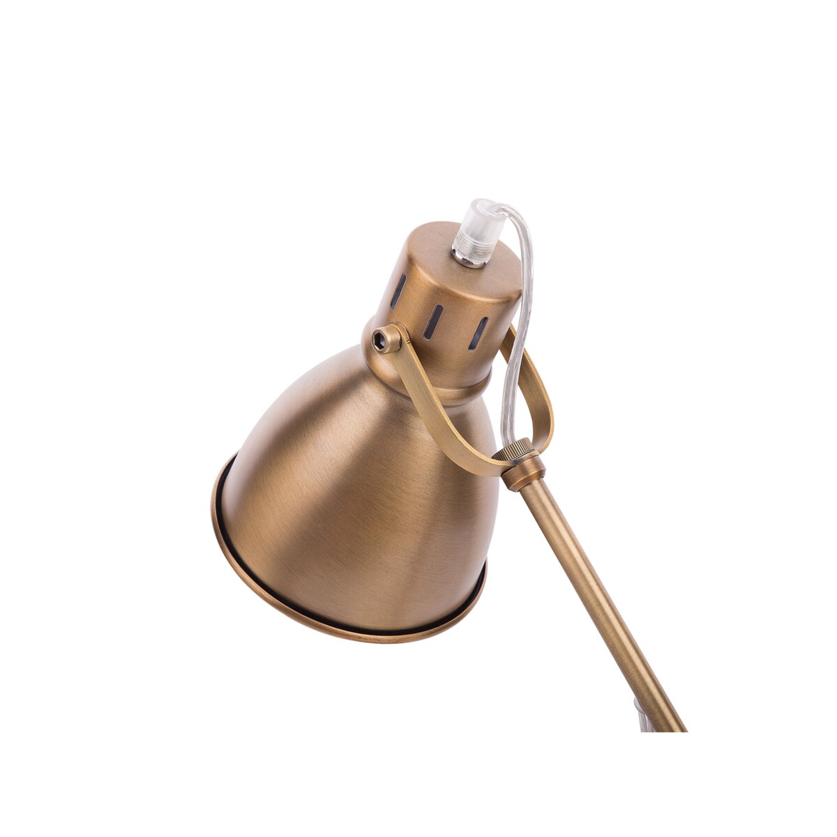 Lampa biurkowa regulowana metalowa mosiężna MONSAN