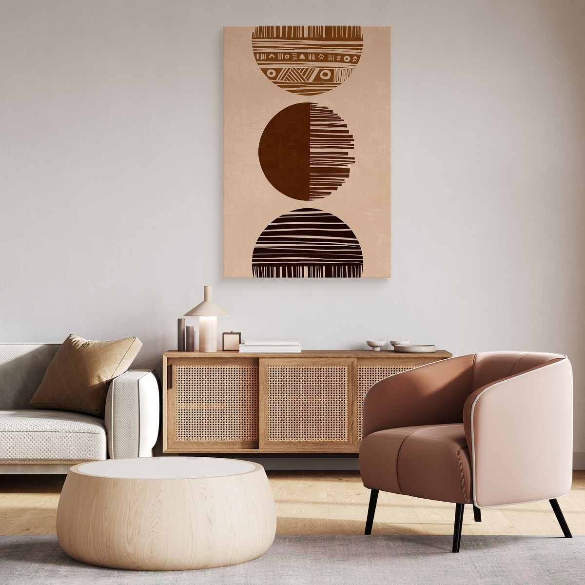 Obraz Azteckie Okręgi Boho 30x40cm