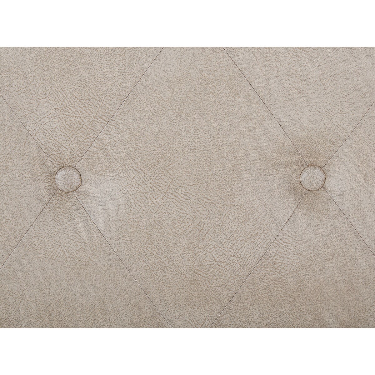 Stołek ze schowkiem ekoskóra beżowy MALLARD