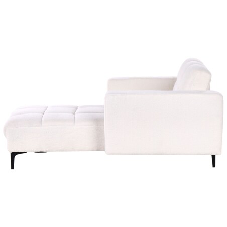 Szezlong boucle biały ALNES