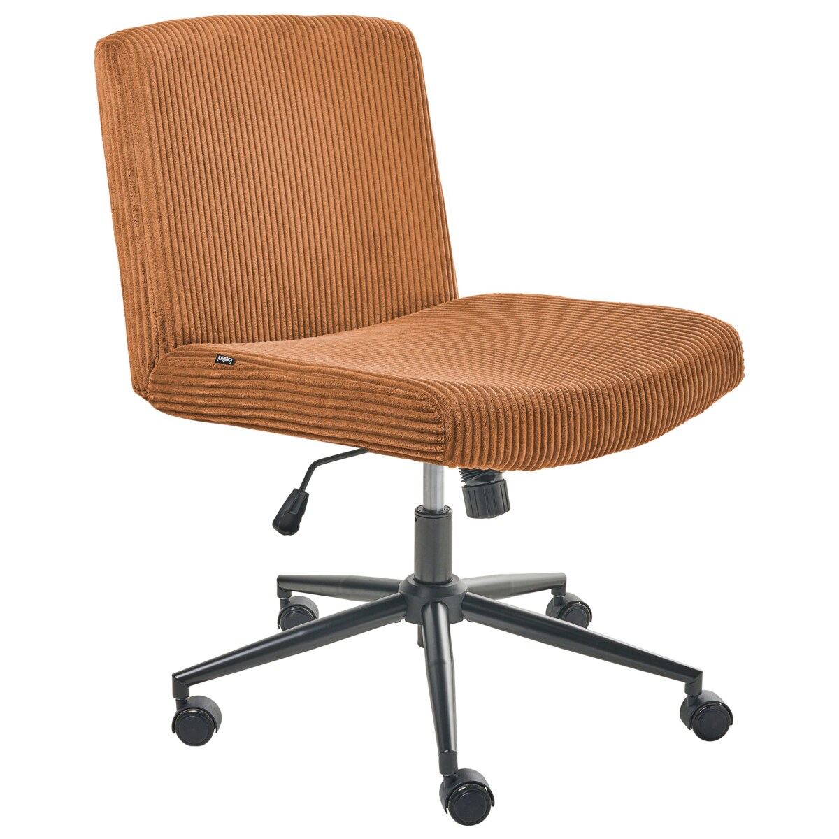 Krzesło obrotowe GEDDES Sztruks Złoty brąz