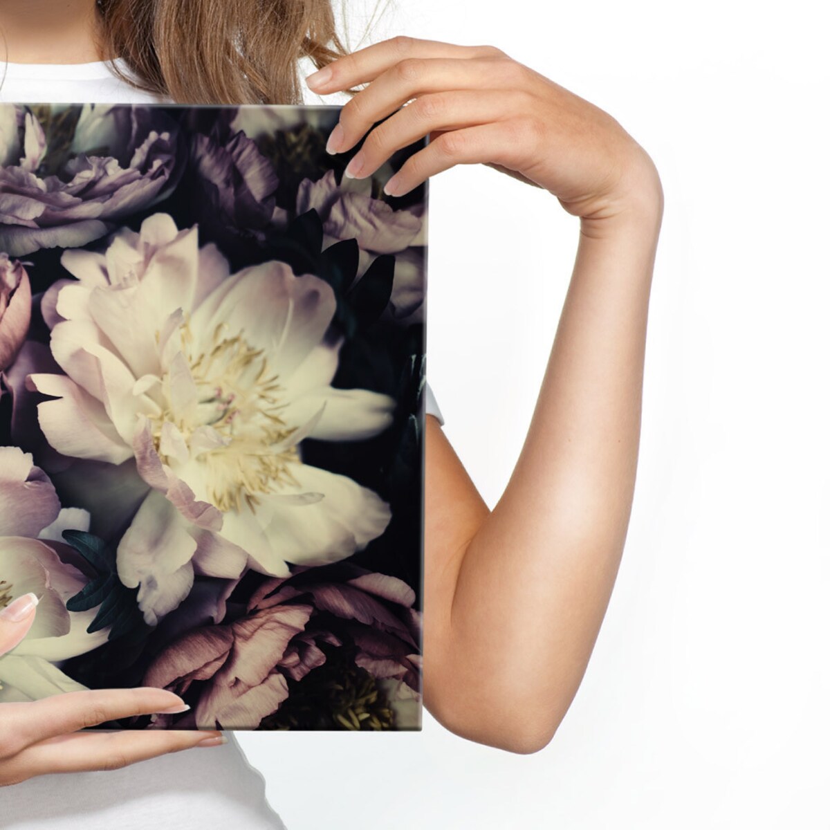 Obraz na płótnie kwiaty w stylu retro 120x80cm