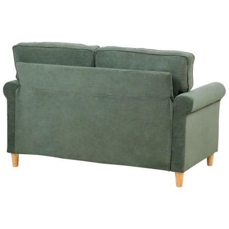 Sofa dla 2 osób RONNEBY Sztruks Ciemnozielony