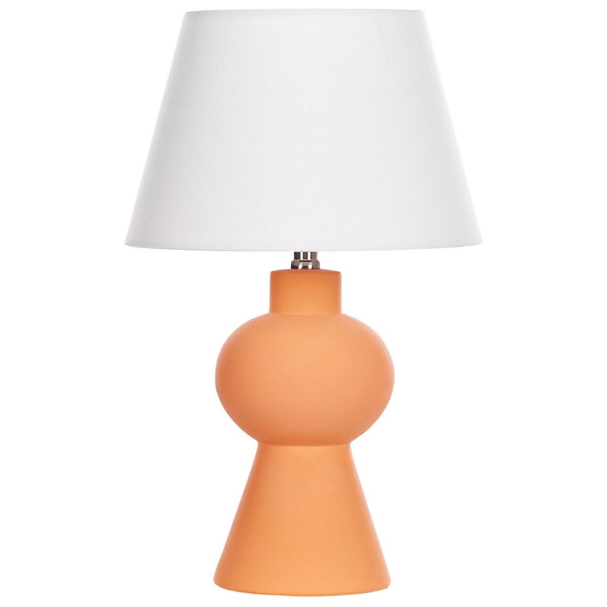 Lampa stołowa ceramiczna pomarańczowa FABILOS