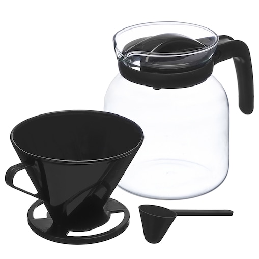 Dzbanek szklany z filtrem przelewowym i pokrywką 1,2 l