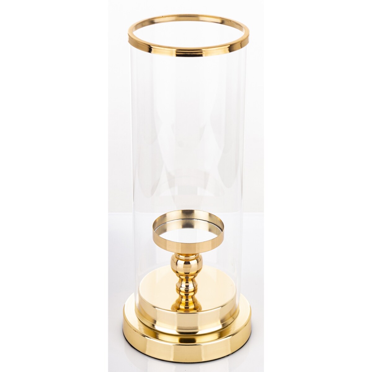 Świecznik złoty z kloszem 36x15 cm KANDILA - II