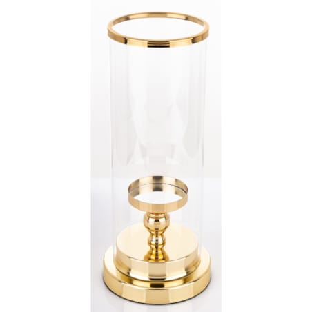 Świecznik złoty z kloszem 36x15 cm KANDILA - II