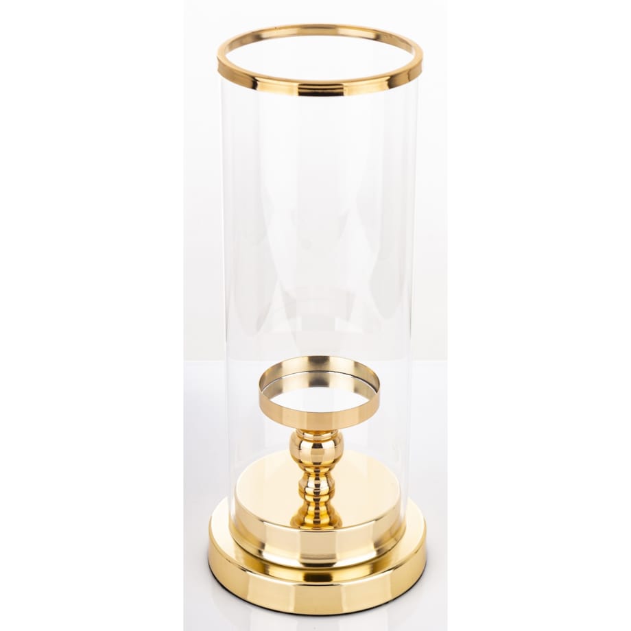 Świecznik złoty z kloszem 36x15 cm KANDILA - II