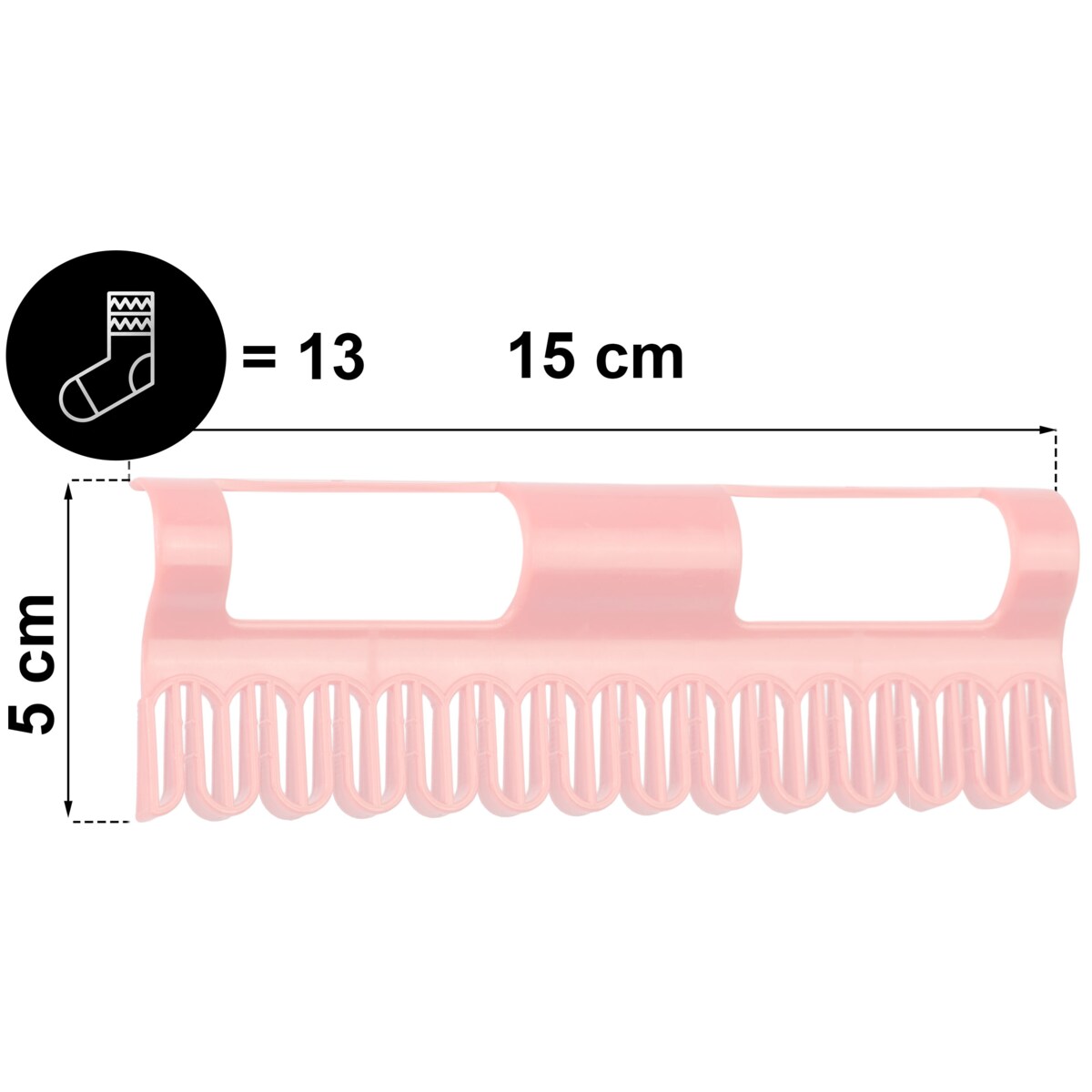 Uchwyty na skarpetki do suszarek Massido 2 szt. czerwone