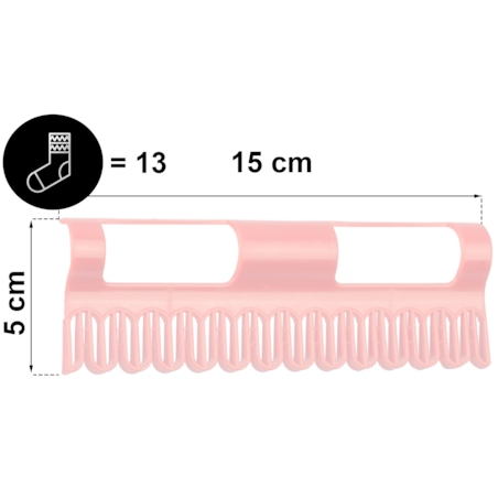 Uchwyty na skarpetki do suszarek Massido 2 szt. czerwone