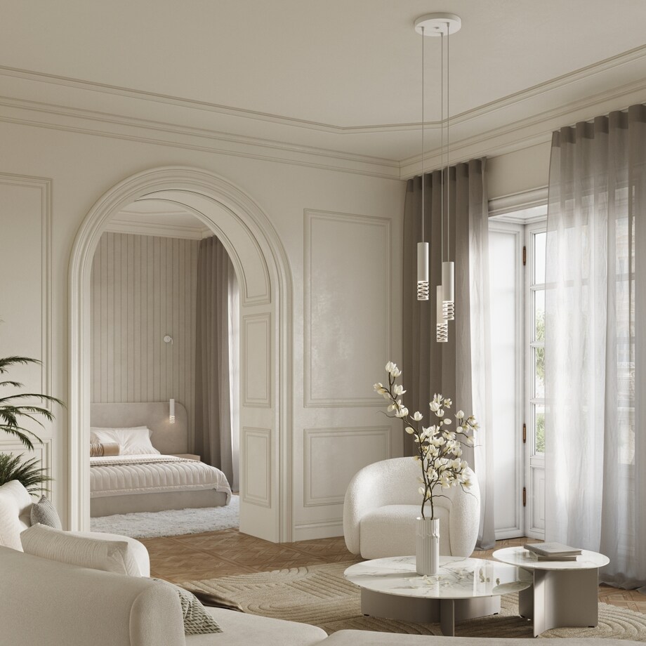 Lampa wisząca LAMI 3P biały