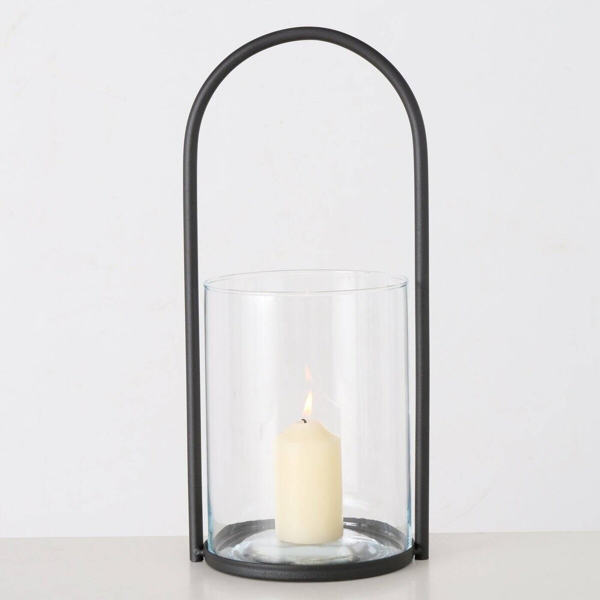 Latarnia dekoracyjna LEXI z czarną rączką