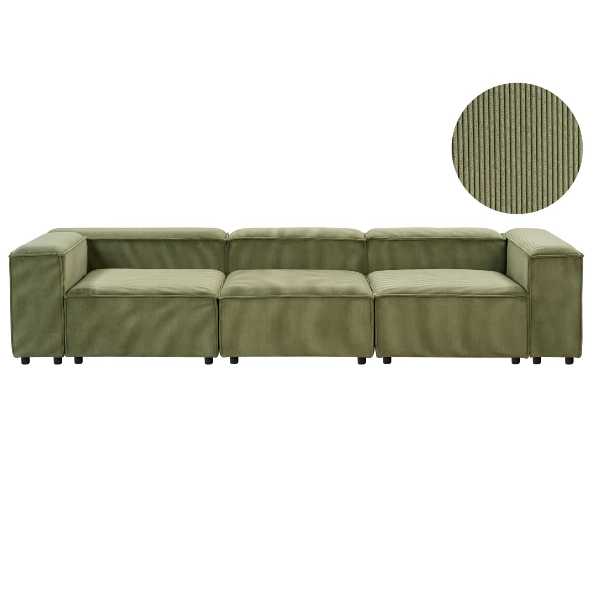 Sofa modułowa ARDAL Sztruks Zielony dla 3 osób